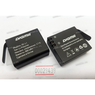 АКБ Digma DiCam 80C, DC870, 880, 890 (DC-L1, DC880, 3,7v, 35*33*11 мм, 900mAh) SP16353, SP22168 взаимозаменяем с #25979 SP12118 и с #26849 SP13452