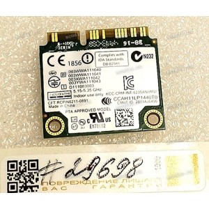 WLAN Mini PCI-E U.FL Intel Wireless-N ABGN 6235 JAKCON,model: 6235ANHMW (p/n:145846011M)