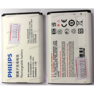 АКБ Philips E218 AB3000SWM (3,7v 3000mAh 11,1Wh) 1ICP9/44/68, new оригинальный