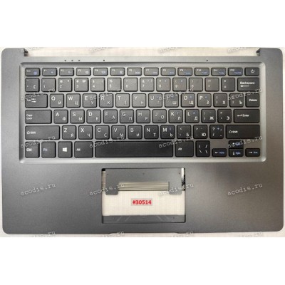 Keyboard Digma EVE 14 P416 ES4062EW + topcase XS-27716023 YMS-0186-A-XS VER:A0 SP14613 (Black/Matte/RUO)