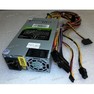 БП Универсальный FlexATX TFX GameMax GM-200-PSU (200 Вт, 80 PLUS Bronze, 20+4 Pin, 2x SATA, Нет PCIe, 1x 4+4 pin CPU, inverter PS 6 pin 4 wires, +3,3V*10A, +5V*12A, +12V*14A, -12V*0,5A, +5Vsb*2,0A) штатный БП моноблока DEPO K24-L5, Prittec K24 L5, K24L5