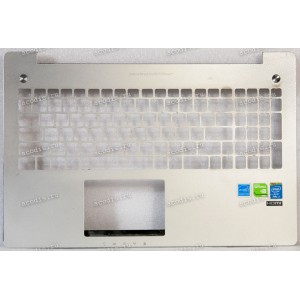Palmrest Asus N550J, N550JV серебристая (13NB00K1AM0211, 13NB00K1AM0231, 13NB00K1AM0251, 13N0-P9A0211)
