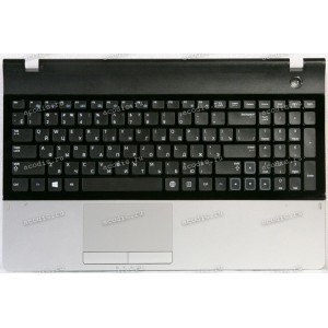 Palmrest Samsung NP300E5A чёрная матовая с НЕРАБОЧЕЙ BAD клавиатурой (BA75-03405C) 
