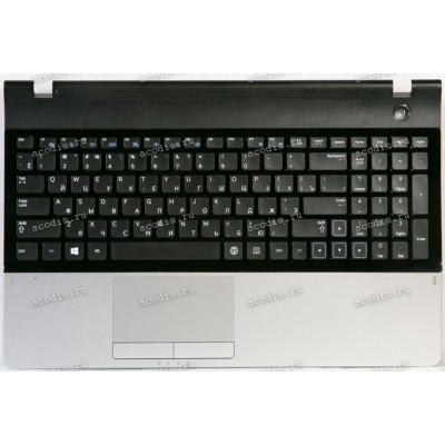 Palmrest Samsung NP300E5A чёрная матовая с НЕРАБОЧЕЙ BAD клавиатурой (BA75-03405C) 
