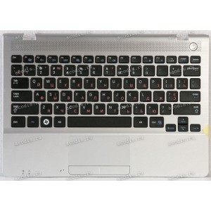 Palmrest Samsung NP305U1A серебристый с НЕРАБОЧЕЙ BAD клавиатурой (BA75-03302D)