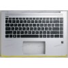 Keyboard HP EliteBook 1040 G4 (L02267-251, PMXAEY0G700020140000L, 2B-BAZ16Q100)+Topcase чёрная матовая в серебристом топкейсе русифицированная с подсветкой Keyboard HP EliteBook 1040 G4 (L02267-251, PMXAEY0G700020140000L, 2B-BAZ16Q100)+Topcase чёрная матовая в серебристом топкейсе русифицированная с подсветкой