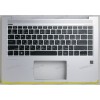 Keyboard HP EliteBook 1040 G4 (L02267-251, PMXAEY0G700020140000L, 2B-BAZ16Q100)+Topcase чёрная матовая в серебристом топкейсе русифицированная с подсветкой Keyboard HP EliteBook 1040 G4 (L02267-251, PMXAEY0G700020140000L, 2B-BAZ16Q100)+Topcase чёрная матовая в серебристом топкейсе русифицированная с подсветкой