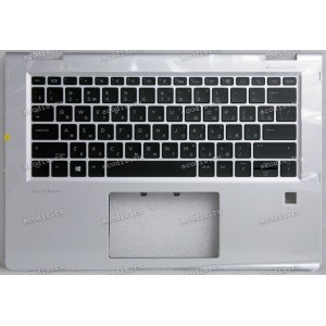 Keyboard HP EliteBook x360 1030 G2 (920484-251, 929985-251, 6070B1063801, 904507-251, HPM16A63SUJ930, 6037B0128122, 102-016A6LHE01, 926608-251, HPM16A63SUJ9301, 6037B0131122)+Topcase чёрная матовая в серебристом топкейсе русифицированная с подсветкой HPI Keyboard HP EliteBook x360 1030 G2 (920484-251, 929985-251, 6070B1063801, 904507-251, HPM16A63SUJ930, 6037B0128122, 102-016A6LHE01, 926608-251, HPM16A63SUJ9301, 6037B0131122)+Topcase чёрная матовая в серебристом топкейсе русифицированная с подсветкой HPI