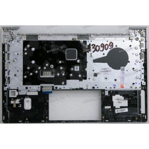Keyboard HP ProBook 440 G8, G9, G10, 445 G8, G9, G10 (M23770-251, DD2171, SP5CD12700PL, 4BX8QTATPB0)+Topcase чёрная матовая в серебристом топкейсе русифицированная БЕЗ подсветки