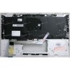 Keyboard HP EliteBook x360 1040 G7, 1040 G8 (M16931-251, M16930-251, 7H2160, 71NJ7232083, M17468-251, HPM19K13SUJ6981, PK132VG1B05, PK132VG2A05, SG-A2270-XAA)+Topcase чёрная матовая в серебристом топкейсе русифицированная с подсветкой SPS-TOP CVR W/KB BL 