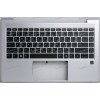 Keyboard HP ProBook 440 G8, G9, G10, 445 G8, G9, G10 (M23769-251)+Topcase чёрная матовая в серебристом топкейсе русифицированная С подсветкой Keyboard HP ProBook 440 G8, G9, G10, 445 G8, G9, G10 (M23769-251)+Topcase чёрная матовая в серебристом топкейсе русифицированная С подсветкой