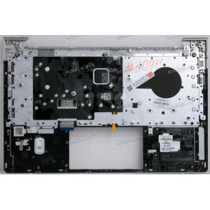 Keyboard HP ProBook 440 G8, G9, G10, 445 G8, G9, G10 (M23769-251)+Topcase чёрная матовая в серебристом топкейсе русифицированная С подсветкой