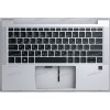 Keyboard HP ProBook 430 G8 (M24295-251, SIKAEX8P704110147001F, SG-B2810-XAA)+Topcase чёрная матовая в серебристом топкейсе русифицированная с подсветкой