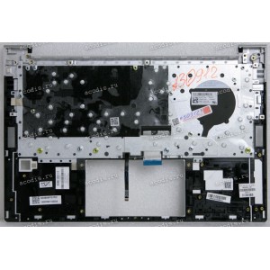 Keyboard HP ProBook 430 G8 (M24295-251, SIKAEX8P704110147001F, SG-B2810-XAA)+Topcase чёрная матовая в серебристом топкейсе русифицированная с подсветкой