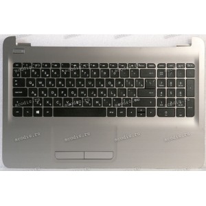 Keyboard HP Pavilion 15-BA028UR  серебристая русифицированная (PK131O23A05, AP1O2000320)+Topcase