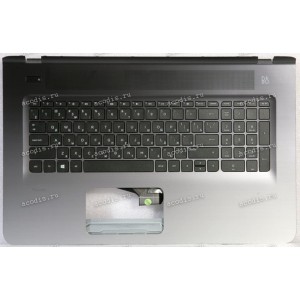 Keyboard HP Pavilion 17-E  серебристая русифицированная (EAX18006010, V150646D, 809302-251)+Topcase