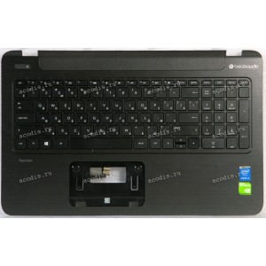Keyboard HP Pavilion 15-P 101NR черная матовая русифицированная (EAY14002070-2, 9Z.N9HSQ.70R)+Topcase