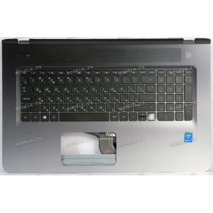 Keyboard HP Pavilion 17-E  серебристая русифицированная, нет 1 кнопки (EAX18006010, V150646D, 809302-251)+Topcase