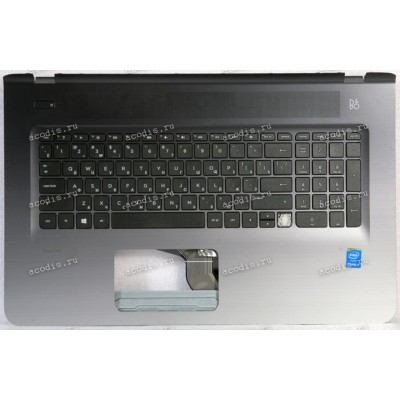 Keyboard HP Pavilion 17-E  серебристая русифицированная, нет 1 кнопки (EAX18006010, V150646D, 809302-251)+Topcase