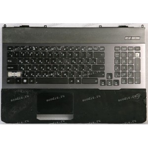 Keyboard Asus G75V чёрная, металл, без 3 кнопок, русифицированная  (13GN2V1AP031-1, 13N0-MBA0911)+Topcase