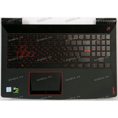Keyboard Lenovo Legion Y520 чёрно-красная, русифицированная (VB-064534, AP13B000300)+Topcase 