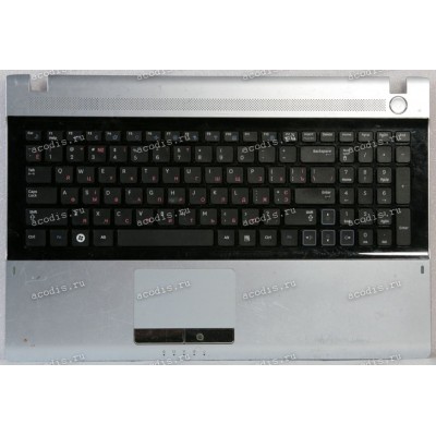 Keyboard Samsung NP-RV511, NP-RМ515 чёрная в сером, русифицированная (BA75--3111D, CNBA590294)+Topcase 