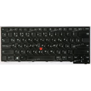 Keyboard Lenovo ThinkPad E470 чёрная матовая, русифицированная (01AX094, SN20K93258)