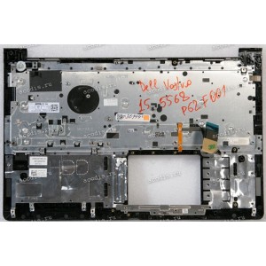 Keyboard Dell Vostro 15-5568 P62F001 серый металлик, русифицированная (AM1Q0000700, 0Y2HNT, NSK-EC0BV, AM1Q0000600)+Topcase 