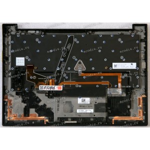 Keyboard Lenovo ThinkPad X1 Carbon Gen 9th чёрная, матовая русифицированная (5M11C53361, AM1U8000800, 8SSN20Z77405S, SN20Z77405-01, PK131U82B06, V201220AS1) c подсветкой +Topcase GRP KBD BZL,RUS,WW,DB,SUN NEW original