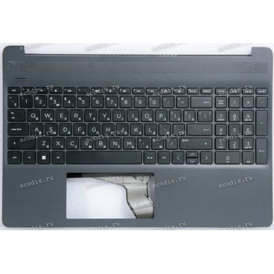 Keyboard HP 15-ef, 15-dy, 15-dw, 15s-eq, 15s-eq004ur, 15s-fq чёрная в чёрном топкейсе русифицированная (L89859-251, L89859-DB1, EA0P5009010, KTA 4D0P5TSTP00, L87771-001, L87771-251, HPM16M63US39203B, AE05U00140, BRP4D0P5TSTP00, DD2081, SP5CD034K5PC) +Topc