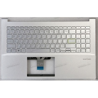 Keyboard Asus X521EQ-8E серебристая русифицированная (90NB0SE1-R31RU0)+Topcase