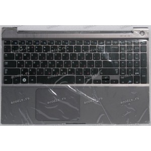 Keyboard Samsung NP700Z5 чёрная в сером металлике, русифицированная (BA75-03347C)+Topcase Keyboard Samsung NP700Z5 чёрная в сером металлике, русифицированная (BA75-03347C)+Topcase