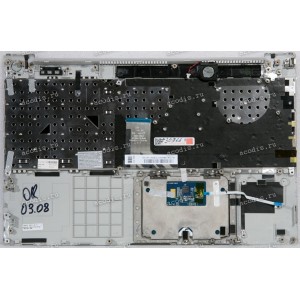 Keyboard Samsung NP700Z5 чёрная в сером металлике, русифицированная (BA75-03347C)+Topcase Keyboard Samsung NP700Z5 чёрная в сером металлике, русифицированная (BA75-03347C)+Topcase
