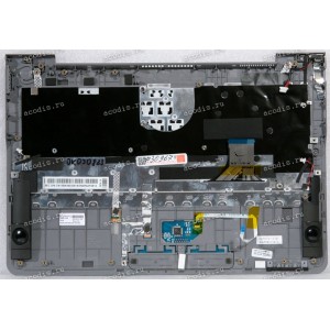 Keyboard Samsung NP530U3C-A02RU + topcase 5ULTRA series (p/n: BA75-04042M) (Black-DarkSilver/Matte/RUO) чёрная в тёмносеребристом топкейсе русифицированная