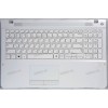 Keyboard Samsung NP370R5E 15.6" белая русифицированная  (BA75-04478C, BA5903682)+Topcase