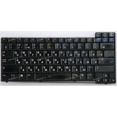 Keyboard HP/Compaq NC62**, NC82**, NW82**, NX7300, NX7400 чёрная матовая русиф. (6037B00148, 413554-251, MP-03123SU)