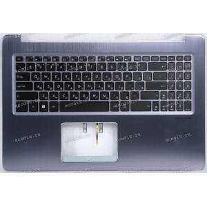 Keyboard Asus X580GD-1B серый металлик, русифицированная (90NB0HX4-R31RU1, 13N1-29A0E01)+Topcase
