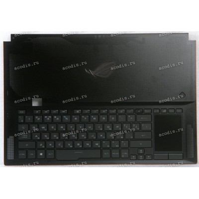 Keyboard Asus GX701GXR-1A чёрная матовая, русифицированная (90NR02J1-R31RU1, 13NR00X0AM0461)+Topcase