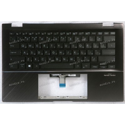 Keyboard Asus UX463FL-2G чёрная матовая, русифицированная (90NB0NY1-R32RU0, 90NB0NY1-R31RU0, 13N1-A0A0111)+Topcase