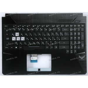 Keyboard Asus FX505DT-1A чёрная матовая, русифицированная (90NR02D1-R31RU2, 13N1-5JA0802)+Topcase
