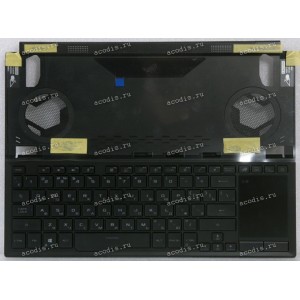 Keyboard Asus GX551QS-1A чёрная матовая, русифицированная (90NR04N1-R31RU0, 6063B1894401)+Topcase