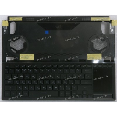 Keyboard Asus GX551QS-1A чёрная матовая, русифицированная (90NR04N1-R31RU0, 6063B1894401)+Topcase