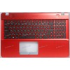 Keyboard Asus X541UV-3F красный, русифицированный (13N0-ULA0J01, 13NB0CG4AP0301, 90NB0CG4-R32RU0) + topcase