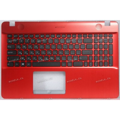 Keyboard Asus X541UV-3F красный, русифицированный (13N0-ULA0J01, 13NB0CG4AP0301, 90NB0CG4-R32RU0) + topcase