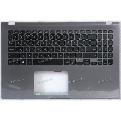 Keyboard Asus X509FA-1G тёмно-серый металлик, русифицированный (90NB0MZ2-R33RU0, 39XKRTAJN60, 13NB0MZ2AP0201)+Topcase