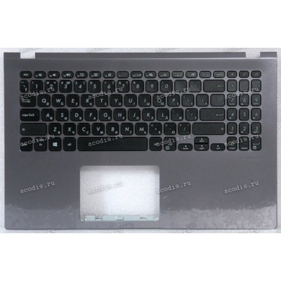Keyboard Asus X509UA-1G тёмно-серый металлик, русифицированный (90NB0NC2-R31RU0, 39XKRTAJN20, 13NB0MZ2P03016-3)+Topcase