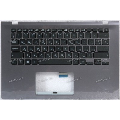 Keyboard Asus X409FAC-1G серый металлик, русифицированный (90NB0MS2--R33RU0, 13NB0MS2P02112-3)+Topcase