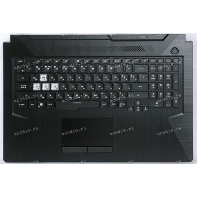 Keyboard Asus FA706IU-1A чёрная матовая, русифицированная (90NR03K1-R32RU0, 3BBKYTAJN10, 0KNR0-661VRU00)+Topcase