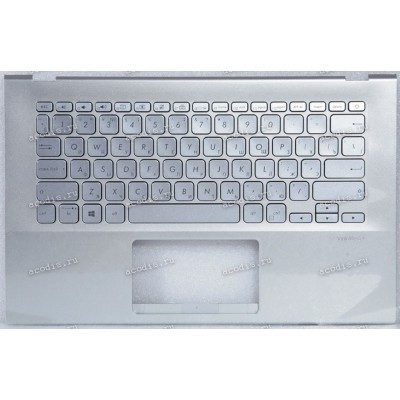 Keyboard Asus X420FA-8S серебристый, русифицированный (90NB0K01-R32RU0, 13NB0K01P03011, 0KNB0-2610RU00)+Topcase