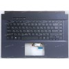 Keyboard Asus W500G5T-2I тёмно-серая, русифицированная (90NB0PW1-R31RU0, 13N1-AVA0411)+Topcase c подсветкой